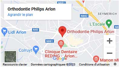 Google Maps Orthodontie Philips Arlon