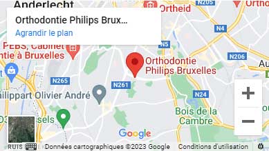 Google Maps Orthodontie Philips Bruxelles